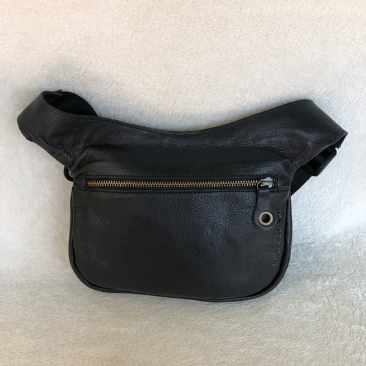 Premium Black & Old Gold BioCuir® natural leather Exclusive Piece No. 9115
