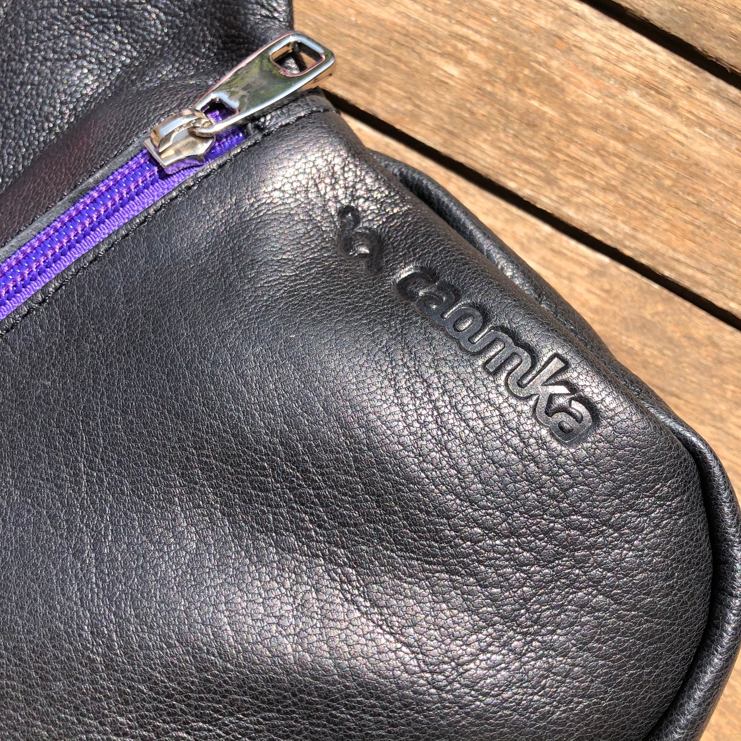 Premium Black Special Natural BioCuir® leather Exclusive Piece No. 9120