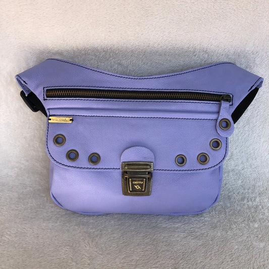 Premium Lavender & Old Gold Natural BioCuir® Leather Exclusive Piece No. 9176