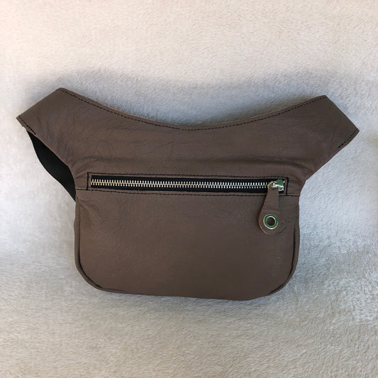 Special Brown & Silver Natural BioCuir® Leather Exclusive Piece No. 9161