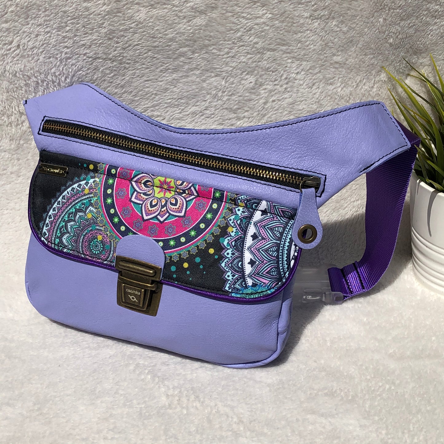 Special Lavanda Summer Mandalas · Piel natural BioCuir® · Pieza Única Núm. 9130