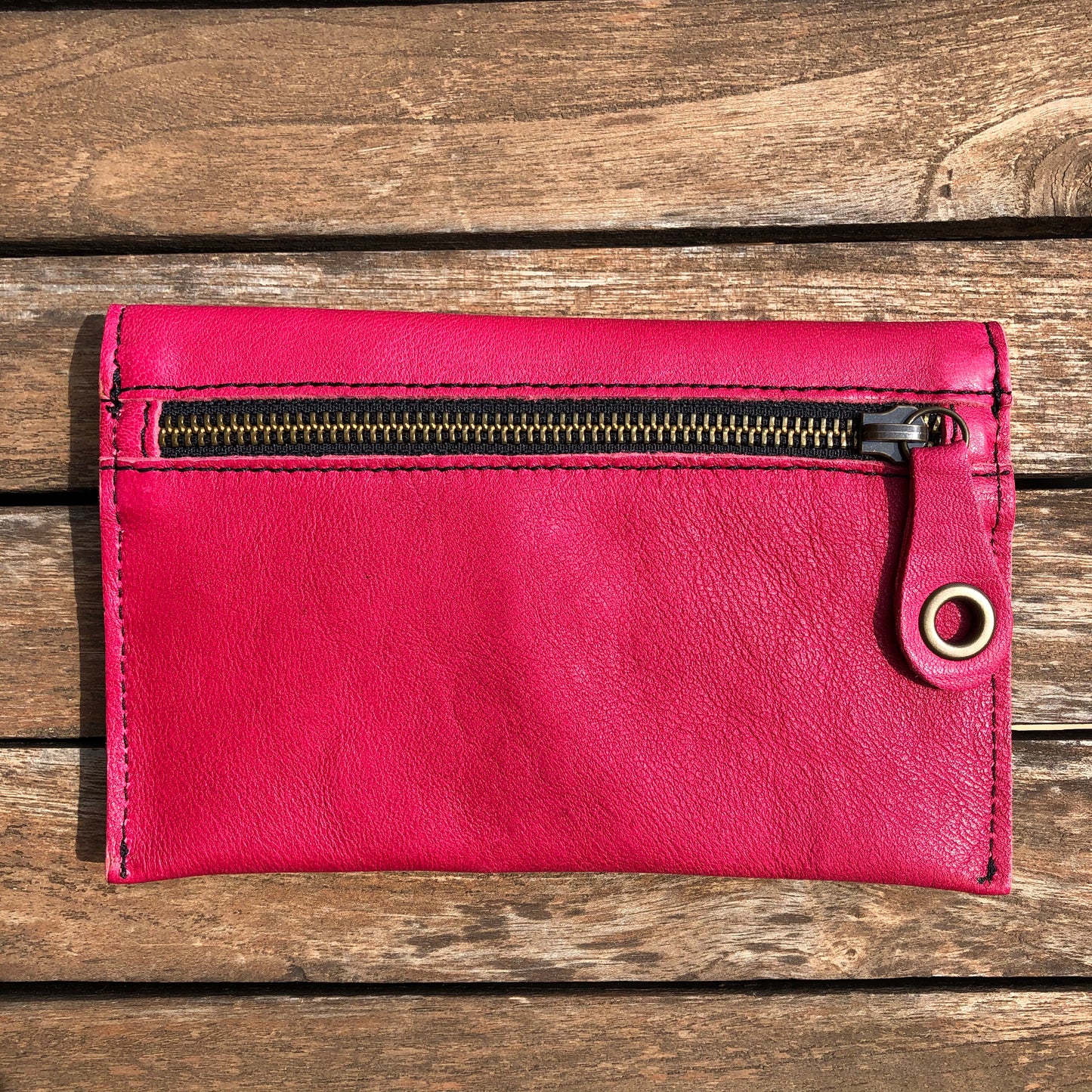 Monedero Plano CAOMKA · Piel natural BioCuir® · Pieza Exclusiva Núm. 9202