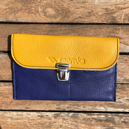 CAOMKA Flat Coin Purse Natural BioCuir® Leather Exclusive Piece No. 9216