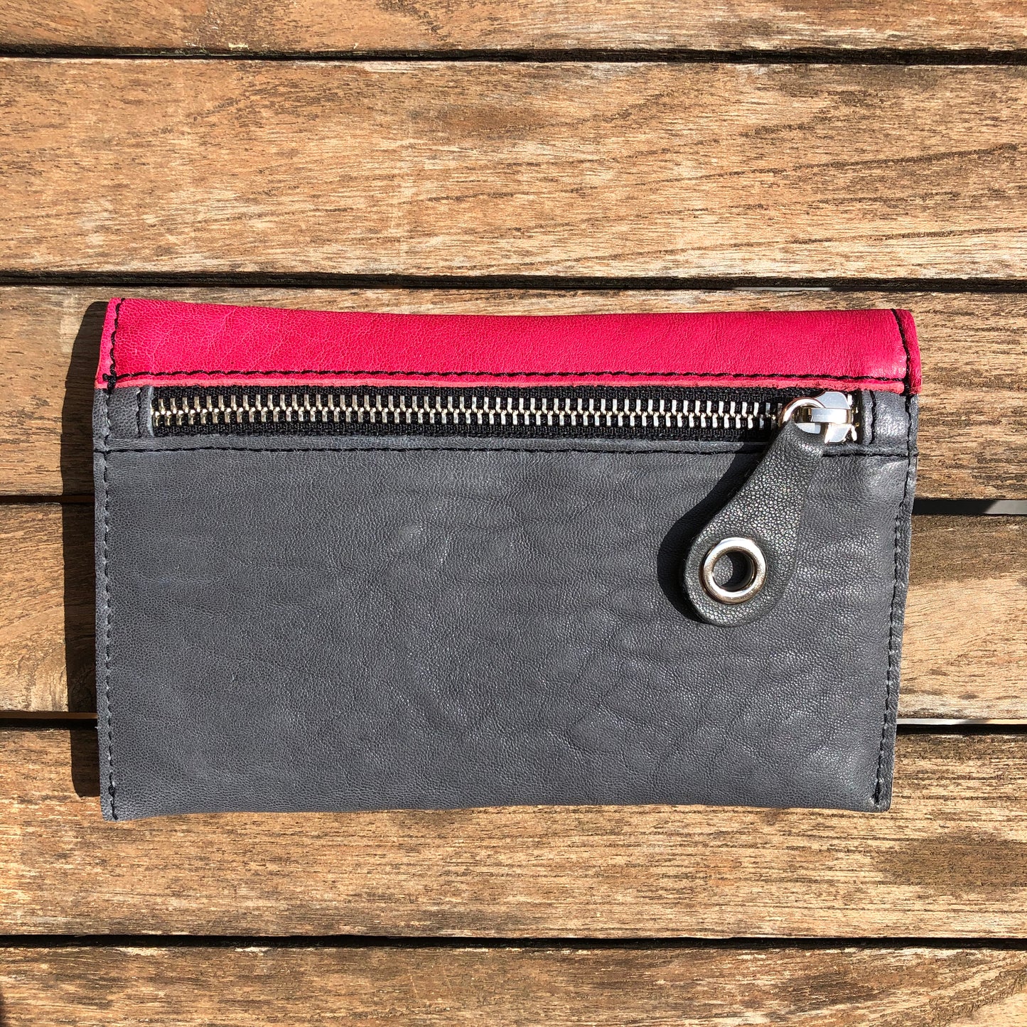 Monedero Plano CAOMKA · Piel natural BioCuir® · Pieza Exclusiva Núm. 9219