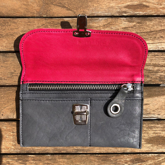 CAOMKA Flat Coin Purse Natural BioCuir® Leather Exclusive Piece No. 9219