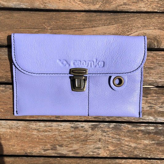 CAOMKA Flat Coin Purse Natural BioCuir® Leather Exclusive Piece No. 9210