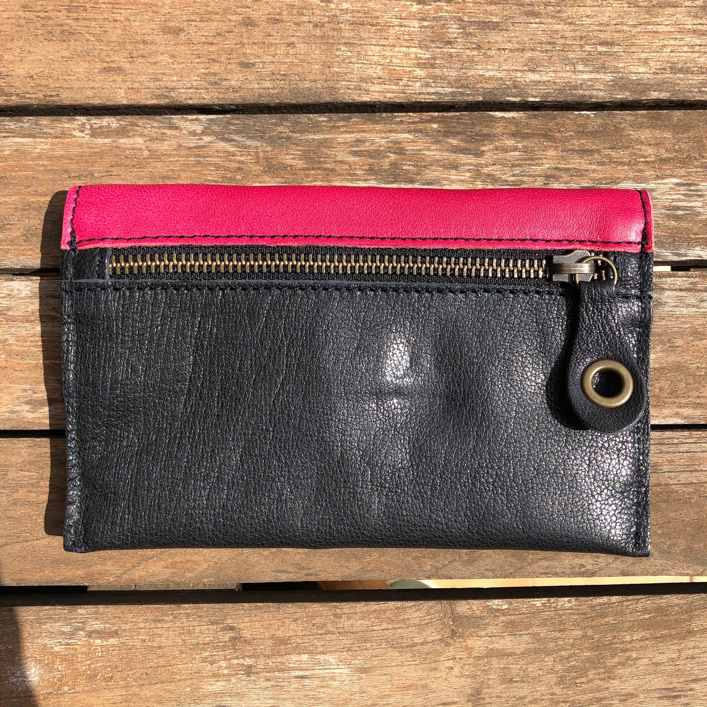 Monedero Plano CAOMKA · Piel natural BioCuir® · Pieza Exclusiva Núm. 9232