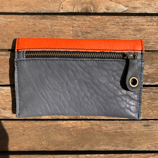 CAOMKA Flat Coin Purse Natural BioCuir® Leather Exclusive Piece No. 9234