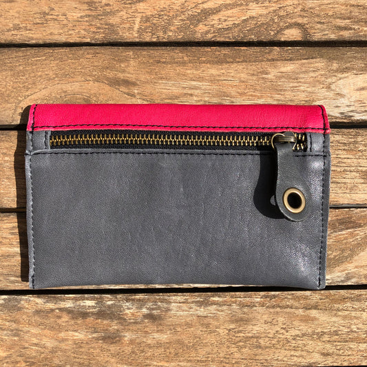 CAOMKA Flat Coin Purse Natural BioCuir® Leather Exclusive Piece No. 9229