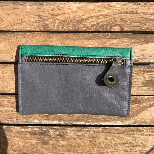 CAOMKA Flat Coin Purse Natural BioCuir® Leather Exclusive Piece No. 9230