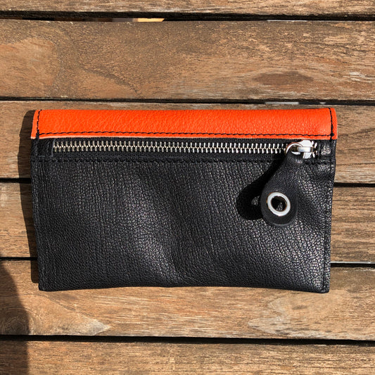 CAOMKA Flat Coin Purse Natural BioCuir® Leather Exclusive Piece No. 9223