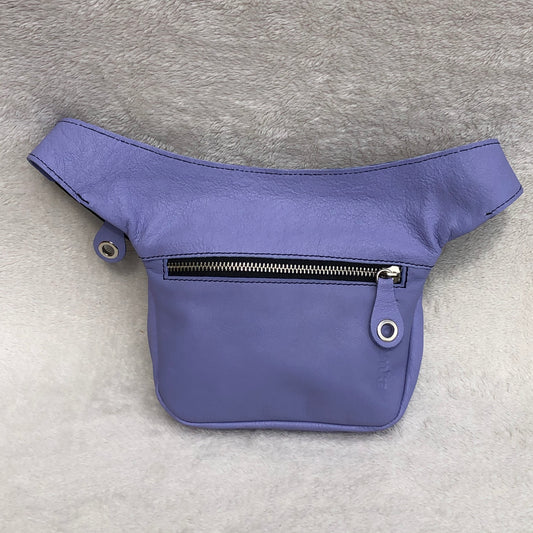 Mini Classic Lavender & Silver Natural BioCuir® Leather Exclusive Piece No. 9106