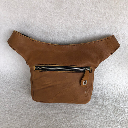 Mini Classic Brown & Silver Natural BioCuir® Leather Exclusive Piece No. 9203