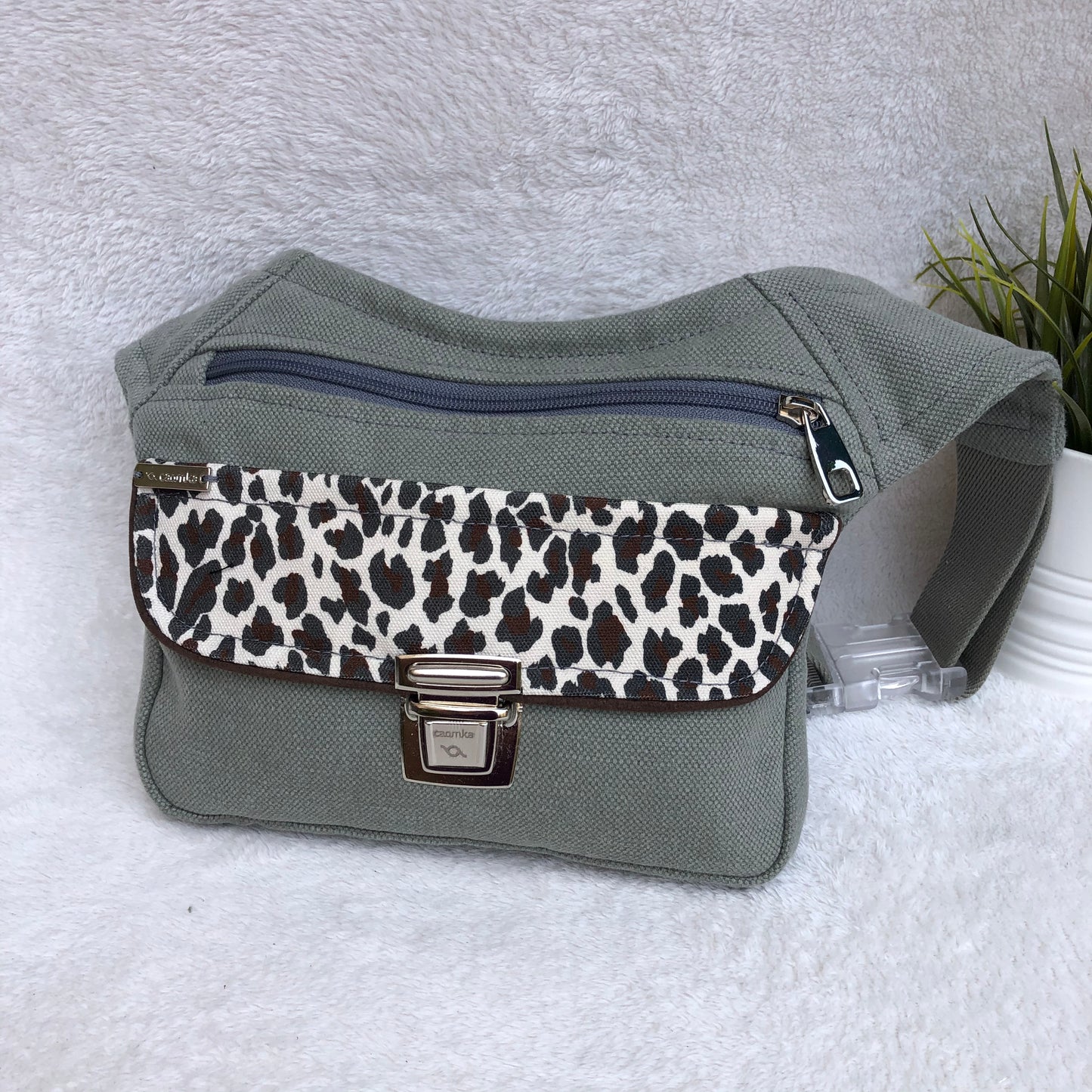Special Gray & Animal Print Unique Piece No. 9286