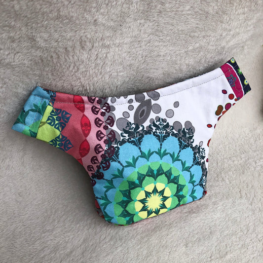 Mini Summer Mandalas · Tela resinada anti-manchas. Pieza Única Núm. 9332