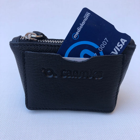 CAOMKA Wink Wallet Natural BioCuir® Leather Exclusive Piece No. 9418