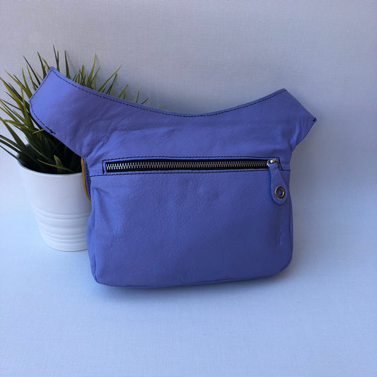 Summer Lavender & Mandalas BioCuir® natural leather Unique Piece No. 9452