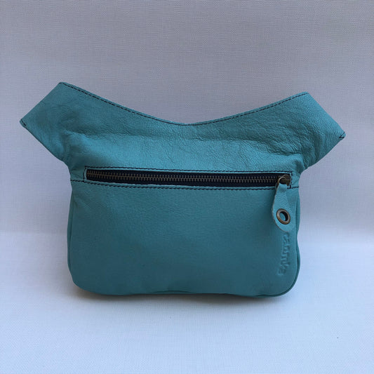 Turquoise & Lavender Special Natural BioCuir® Leather Exclusive Piece No. 9542