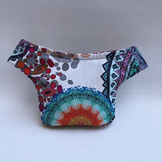 Mini Summer Mandalas · Tela resinada anti-manchas. Pieza Única Núm. 9555