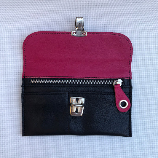 CAOMKA Flat Coin Purse Natural BioCuir® Leather Exclusive Piece No. 9581