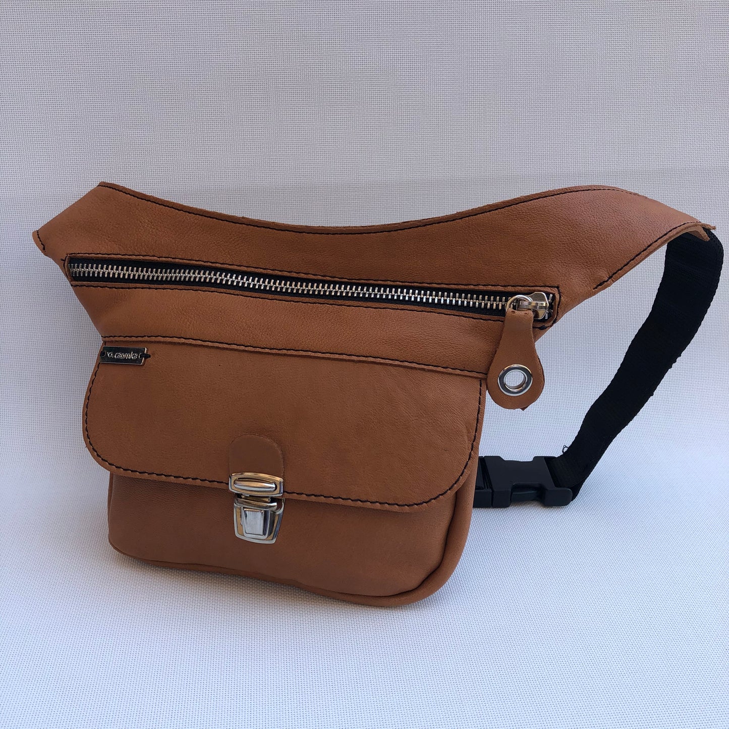 Mini Classic Brown & Silver · Piel natural BioCuir® · Pieza Exclusiva Núm. 9589