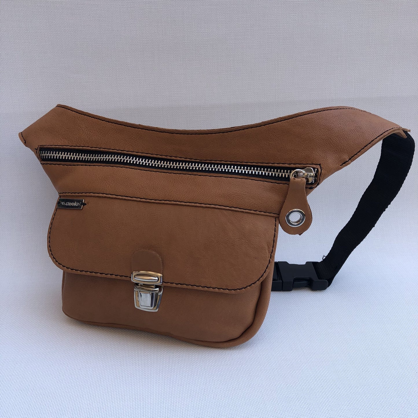 Mini Classic Brown & Silver Natural BioCuir® Leather Exclusive Part No. 10559