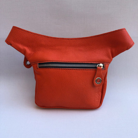 Mini Classic Orange & Silver Natural BioCuir® Leather Exclusive Part No. 9592