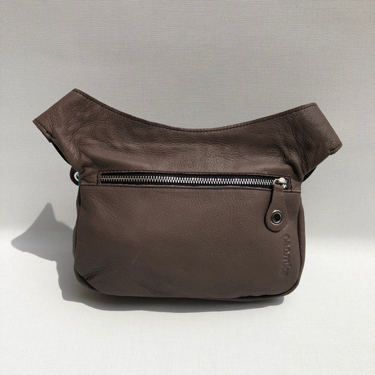 Summer Brown & Mandalas BioCuir® natural leather Unique Piece No. 9665