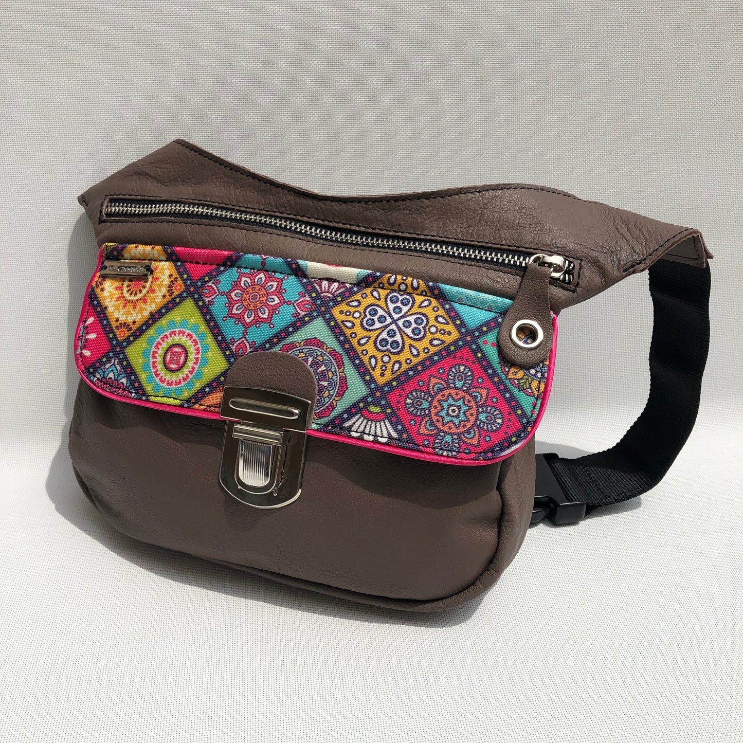 Summer Brown & Mandalas · Piel natural BioCuir® · Pieza Única Núm. 9667