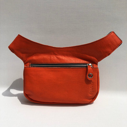 Classic Orange & Silver Natural BioCuir® Leather Exclusive Part No. 9695