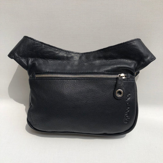 Summer Black & Colors BioCuir® natural leather Unique Piece No. 9699