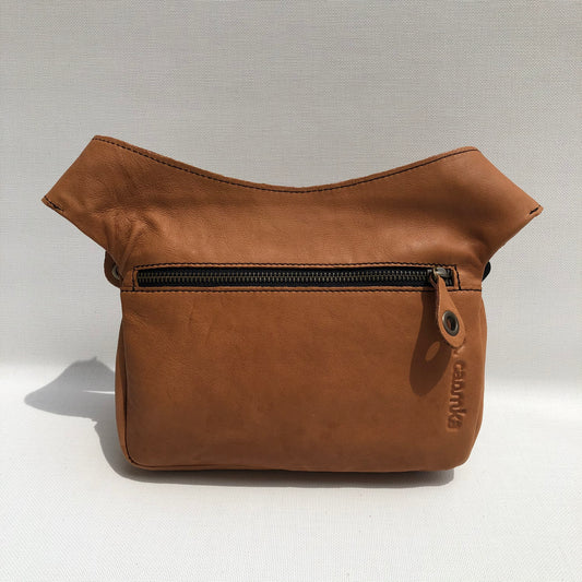 Classic Brown Camel & Old Gold Natural BioCuir® Leather Exclusive Piece No. 9645