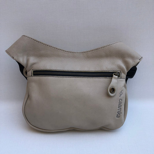 Classic Beige & Old Gold Natural BioCuir® Leather Exclusive Piece No. 9760