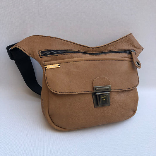 Classic Brown Camel & Old Gold Natural BioCuir® Leather Exclusive Piece No. 9810