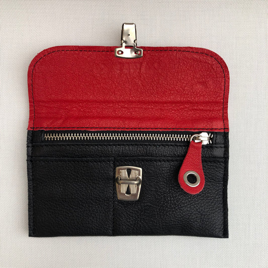CAOMKA Flat Coin Purse Natural BioCuir® Leather Exclusive Piece No. 9776