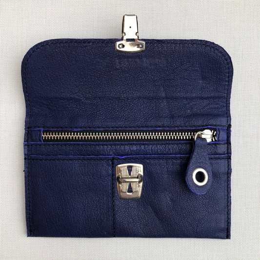 CAOMKA Flat Coin Purse Natural BioCuir® Leather Exclusive Piece No. 10.118