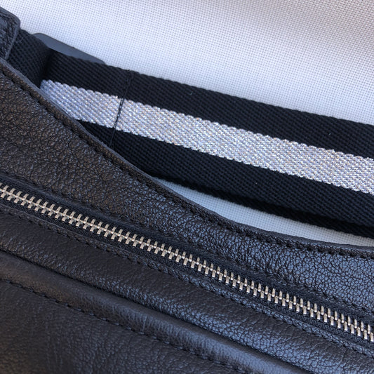 Premium Black Silver Natural leather BioCuir® Exclusive Piece No. 10.105