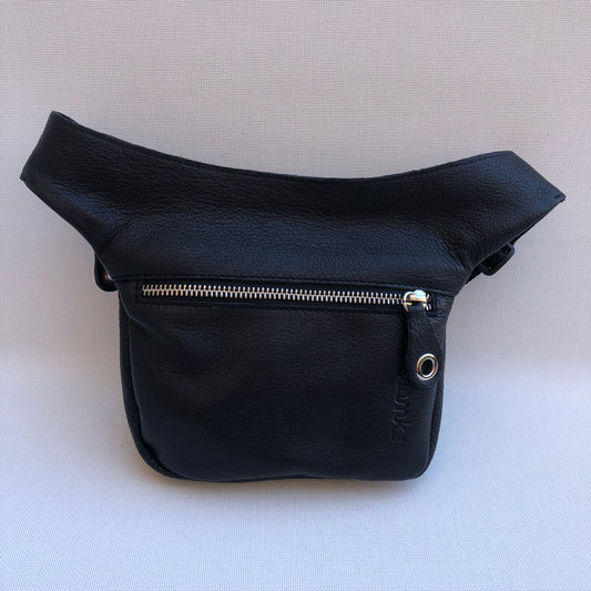 Mini Special Black & Colors BioCuir® natural leather Unique Piece No. 9821