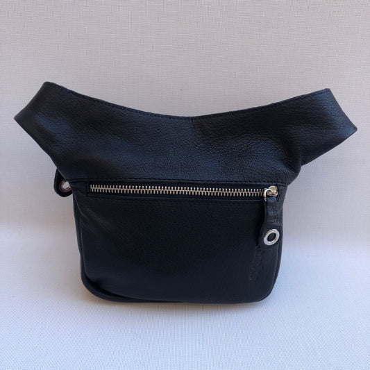 Mini Special Black & Dots BioCuir® natural leather Exclusive Piece No. 9823