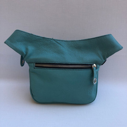 Mini Special Turquesa & Mandalas · Piel natural BioCuir® · Pieza Única Núm. 9828