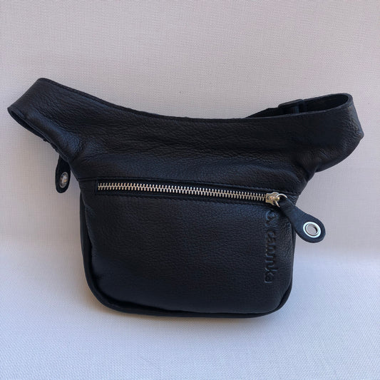 Mini Special Black & Colors BioCuir® natural leather Unique Piece No. 10.106