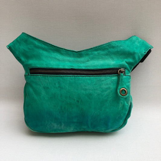 Sommerfarbe "ArtPunk" (Gemma Madness) BioCuir® Leder Einzelstück Nr. 9956
