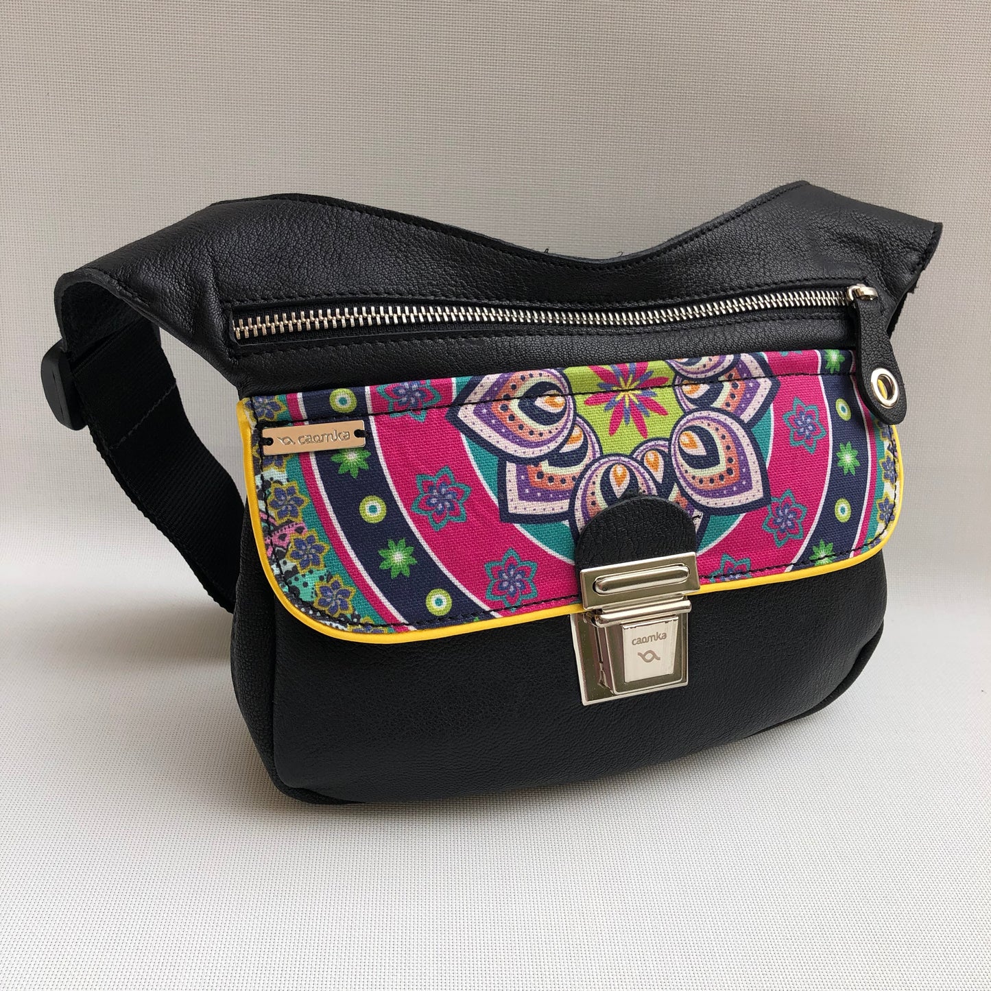 Summer Black & Mandalas · Piel natural BioCuir® · Pieza Única Núm. 10.062