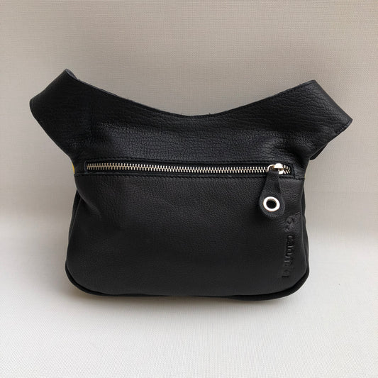 Summer Black & Mandalas BioCuir® natural leather Unique Piece No. 10.062