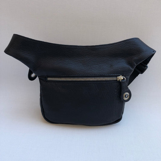 Mini Special Black & Colors BioCuir® natural leather Unique Piece No. 10,094