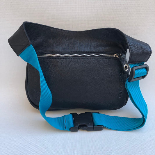 Summer Black & Colors BioCuir® natural leather Unique Piece No. 10.101