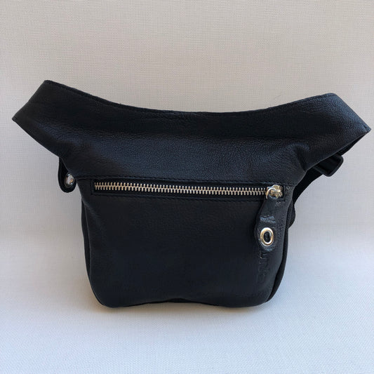 Mini Special Black & Colors BioCuir® natural leather Unique Piece No. 10678