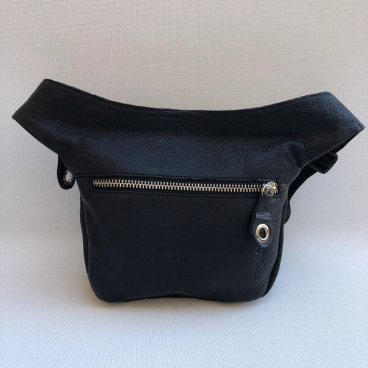 Mini Special Black & Colors BioCuir® natural leather Unique Piece No. 11692