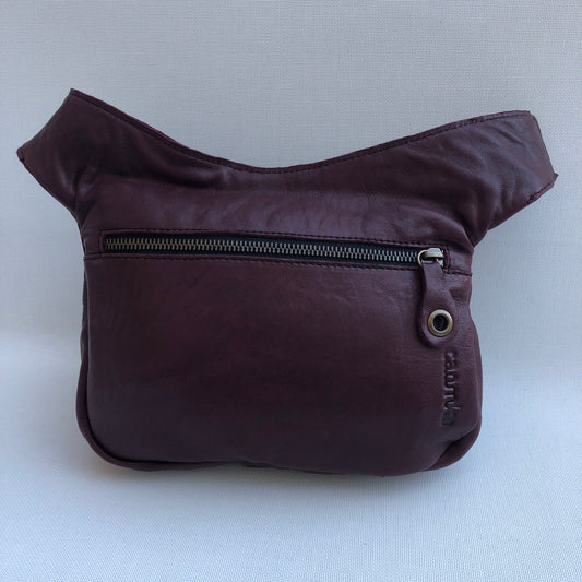 Classic Wine & Old Gold Natural BioCuir® Leather Exclusive Piece No. 10386