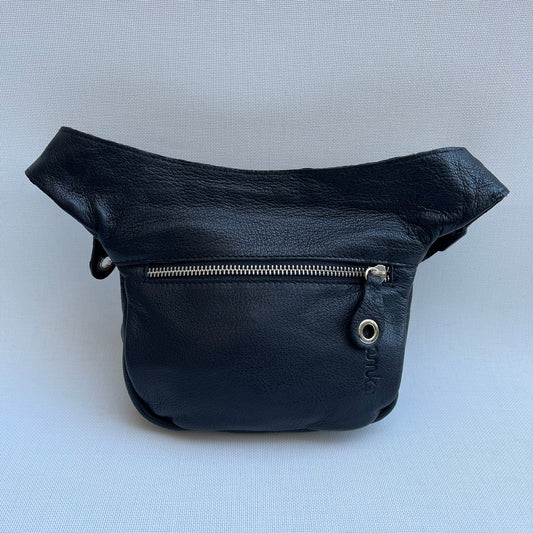Mini Special Black & Colors BioCuir® natural leather Unique Piece No. 10509